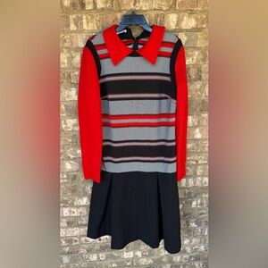 Vintage 70’s Mary Mason Red White Black Dress Women’s Medium/Large Sold As Is